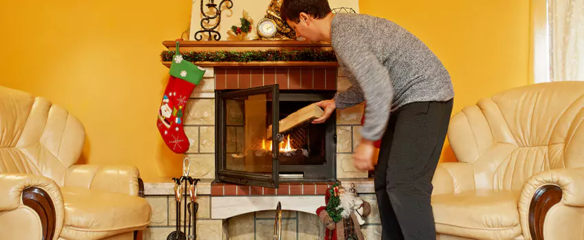 Rusted Metal Fireplace Restoration in Murray, Kentucky